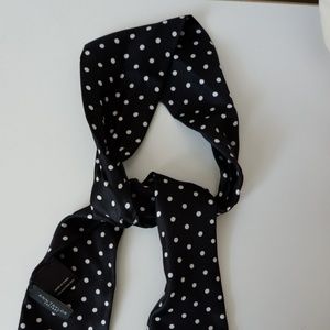 Ann Taylor Silk Polkadots Small Scarf/Neck Scarf